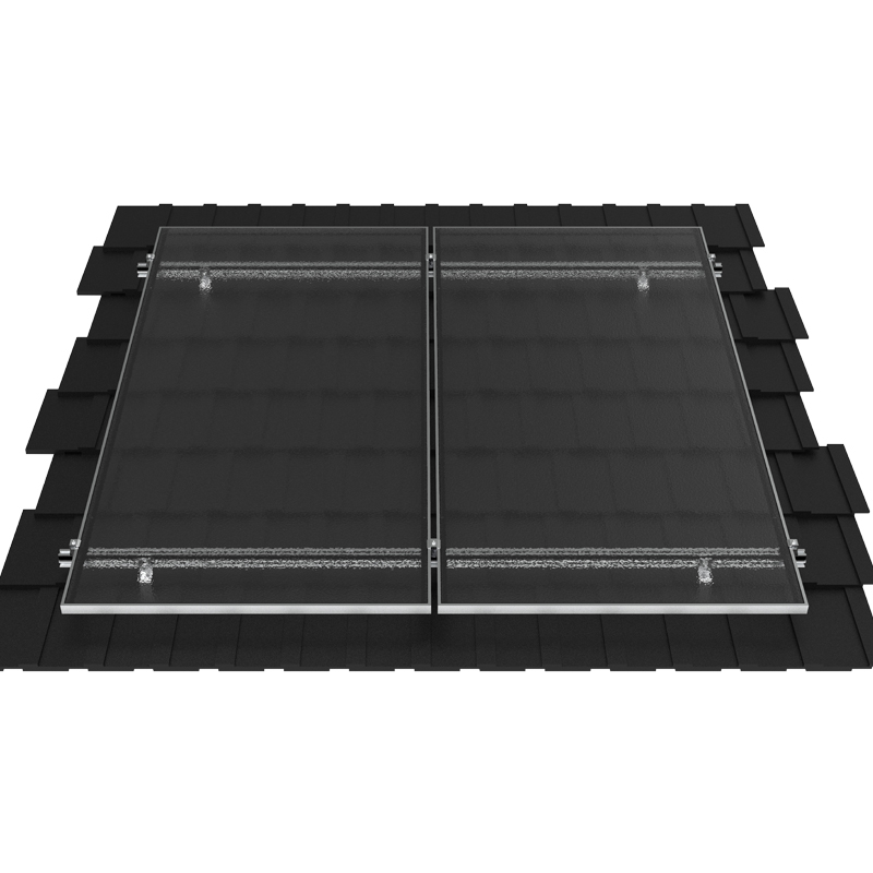 Montažni sistem solarne plošče Solarni aluminijasti regalni nosilec za solarni sistem strehe s ploščicami