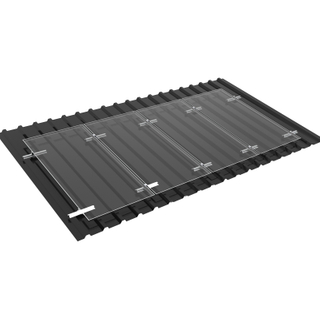 Rail de chapa trapezoidal para el sistema de montaje solar del techo de metal