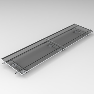 Sistema de montaje de panel solar de techo plano ajustable de servicio pesado (estructura de perfil de aluminio)