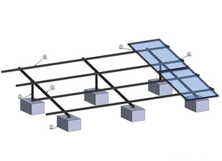 Solar Panel Bracket Galvanized Steel Extrusion Frames for Ground Solar Power Installation