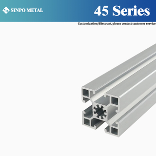 Perfil de alum&iacute;nio industrial padr&atilde;o 45x45 - Estrutura de prote&ccedil;&atilde;o de m&aacute;quina em liga de alum&iacute;nio de 2,0 mm